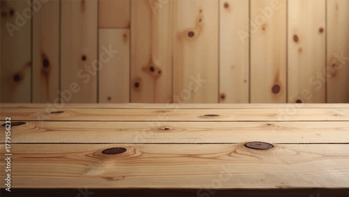 Wooden floor and wooden wall. Wooden surface. Wood background. Wooden planks.                                                  