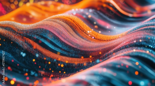background, Big data in abstract style