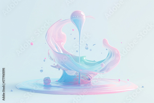 Modern geometric wallpaper 3d background generated with AI