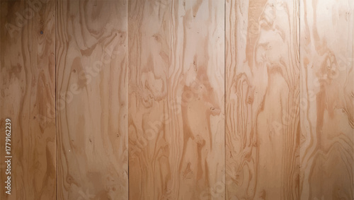 Wooden plywood wall texture with grain pattern. Natural wood texture. Wooden background. 