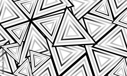 Seamless Geometric Vector Pattern - stock illustration Seamless square & triangle vector design.