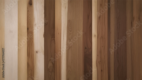 Wood wall background. Natural wood texture. Wooden plank wall background with natural grain.