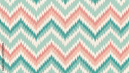 A seamless zigzag chevron pattern with gradient colors pastel color variations Background 