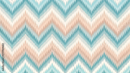 A seamless zigzag chevron pattern with gradient colors pastel color variations Background 