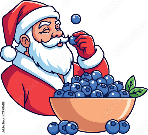 Santa Claus Christmas, t-shirt design, Generative Ai