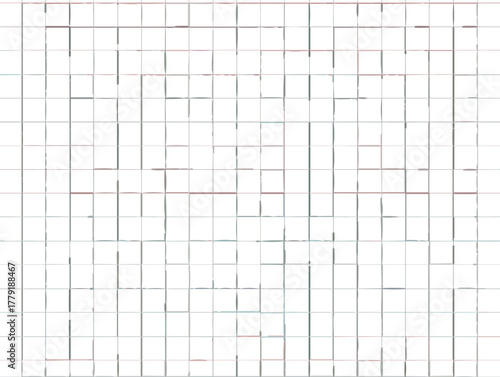 A grid pattern with subtle variations in line thickness and color, creating a visually complex abstract design.