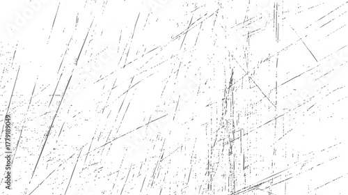 White background with scattered thin grey lines and dots creating a scratched texture effect vector
