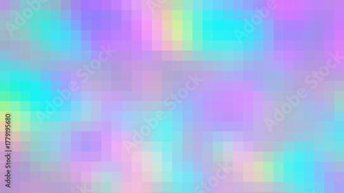 A colorful light wallpaper that is lit up and has a multicolored with squares pixel style 