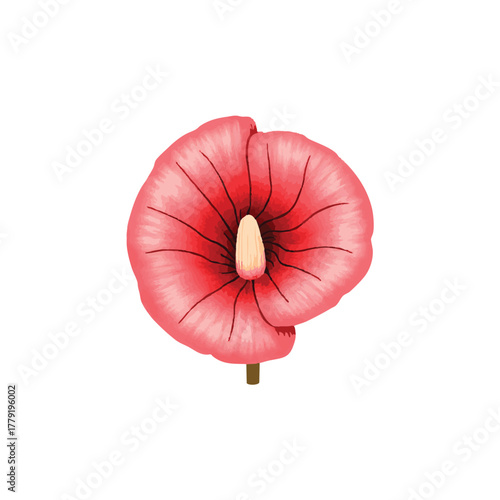 Giant Rafflesia Arnoldii Flower Watercolor Illustration
