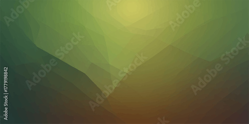 Vibrant abstract green background with glowing rays, blending colorful nature textures, bright blue, yellow, and orange summer patterns, ideal for vector art illustration wallpaper