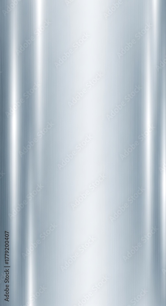 Fototapeta premium Shiny Stainless Steel Texture Background Metal Surface with Vertical Lines
