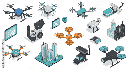 Isometric drone technology and urban integration concepts