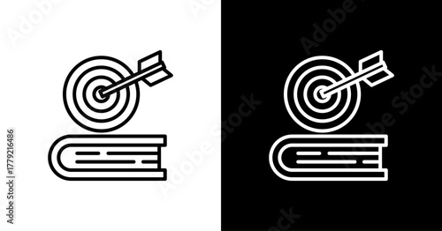 Learning Outcomes  White Icon Set Design