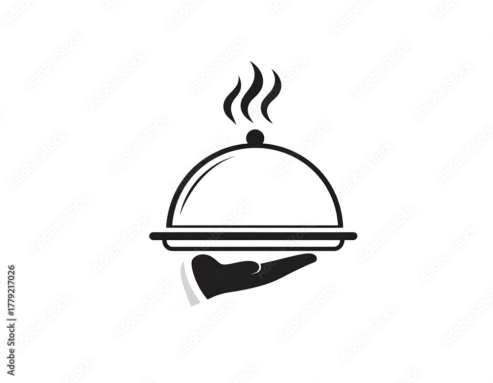 Fototapeta premium Delicious Food Served, Restaurant Meal Delivery.