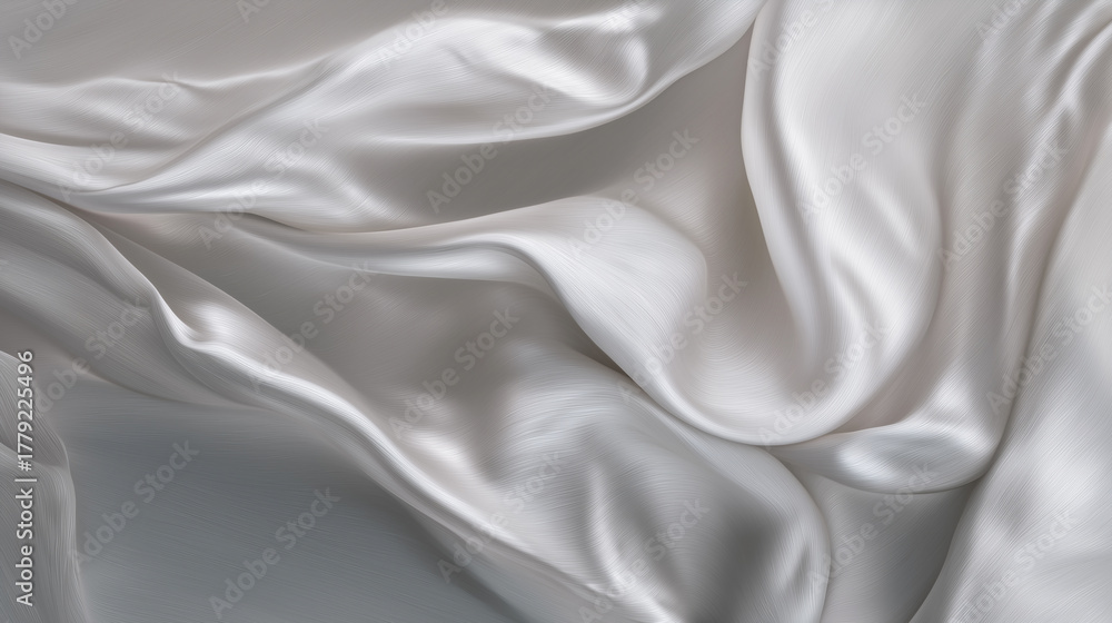 Naklejka premium white satin fabric