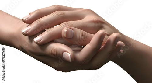 Wallpaper Mural Hands Intertwined - A Gesture of Support and Connection. Torontodigital.ca