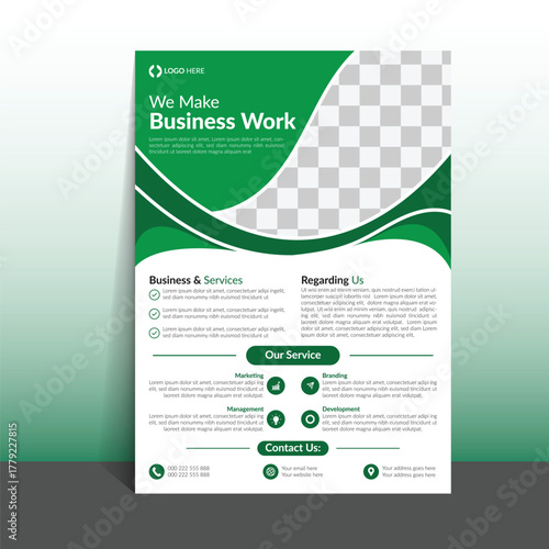 Corporate creative colorful business flyer template design, abstract business flyer, vector template design or business poster template design
