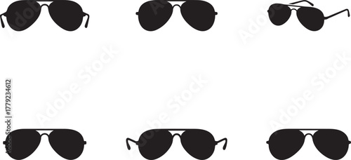 glasses silhouette vector style on white background