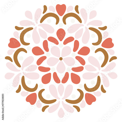 Lace Round Mocha Mousse