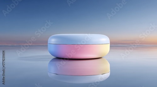 Ultra-minimal product hero shot with immaculate surfaces