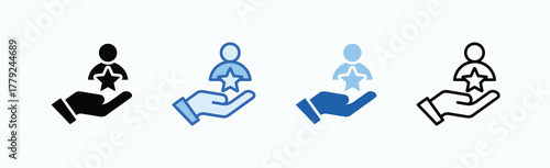 Dignity Icon Sheet Multiple Style Collection Isolated Vector