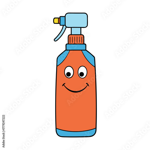 Fototapete A sleek spray bottle with a fine mist nozzle, perfect for cleaning, gardening, or hair styling