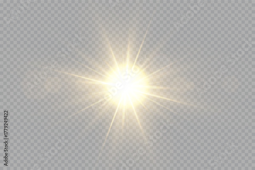 Light flare Glowing light explodes. shining sun bright flash Special lens flare