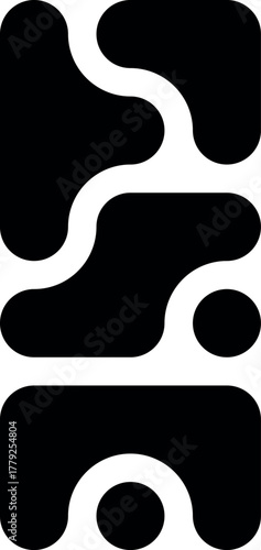 фотографія Abstract geometric metaball pattern