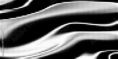 Grunge halftone gradient background. Faded grit noise texture. White and black sand wallpaper. Retro pixelated backdrop. Anime or manga style comic overlay. graphic design textured template modern
