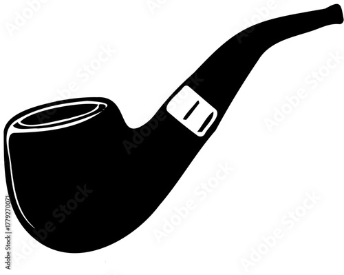 Smoking pipe vector illustration