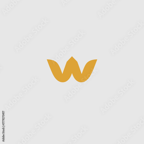 An elegant minimalist logo featuring an abstract crown symbol, representing luxury and quality while maintaining a clean aesthetic appealing to modern consumers.