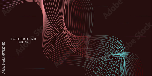 Abstract colorful wave patterns on a dark background enhance visual aesthetics