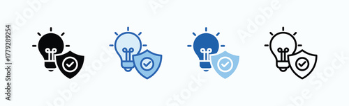 Innovation Icon Sheet Multiple Style Collection Isolated Vector