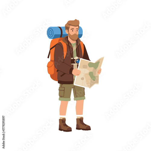 hiker with backpack