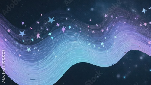 Celestial River - A dreamy starscape with flowing cosmic energy.