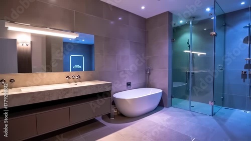 Modern Bathroom with Luxurious Fixtures