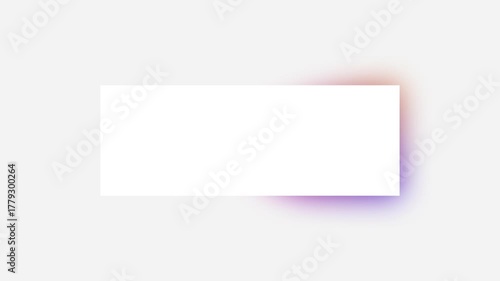 Text or message animated icon. Colorful Text box on white Screen. Box style talk sign symbol with white screen template for explanation video. 