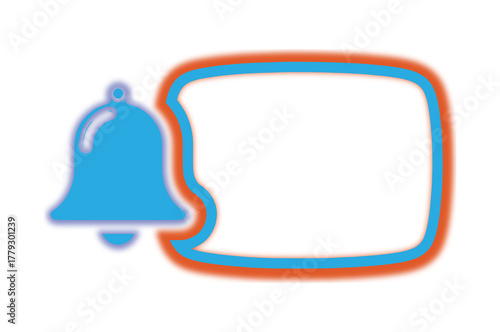Bell with Speech Bubble Icon for Notification Alert and Reminder UI – PNG