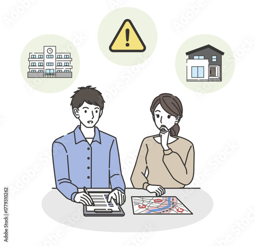 Family Planning Evacuation Route and Safety at Home