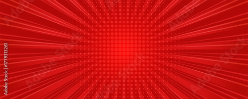 Comic background with red color