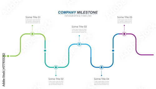 Φωτογραφία Milestone Achievement Infographic Timeline with 8, 7 Steps
