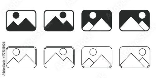 A versatile set of landscape icons for web and app projects. Add a touch of nature and wanderlust to your designs with these simple, modern graphics.