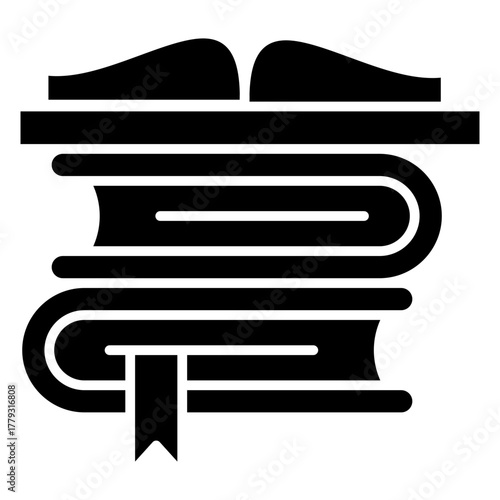 Books Glyph Icon