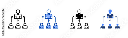 Representative icon set multiple style collection