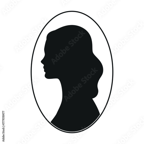 girl one line. vector drawing.
