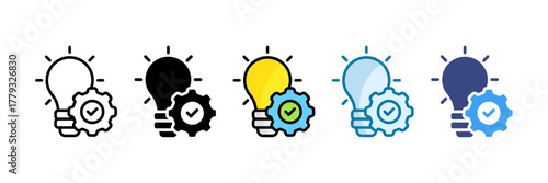 Innovation Management Icon Set Multiple Style Collection