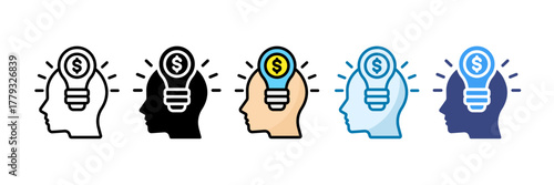 Entrepreneur Icon Set Multiple Style Collection