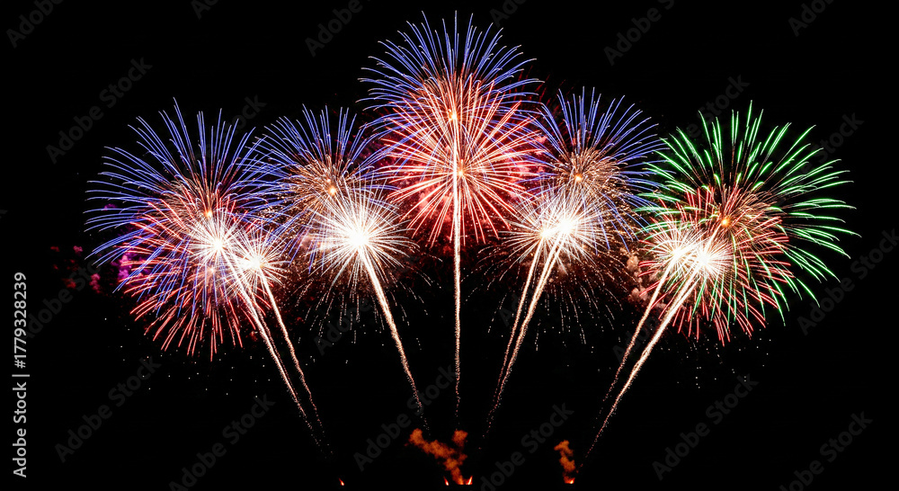 Fototapeta premium fireworks in the night sky
