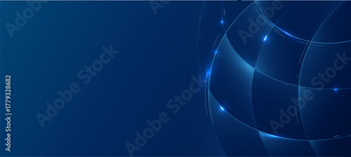 Futuristic digital glowing blue lines technology background with Innovation and connection network background for tech event poster or presentation product business
