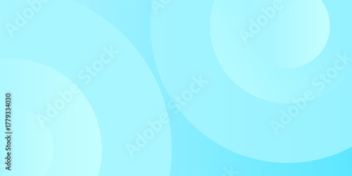 Minimalist banner background, pastel colorful, Light Blue gradations. Circle effect style geometric, abstract background. eps 10